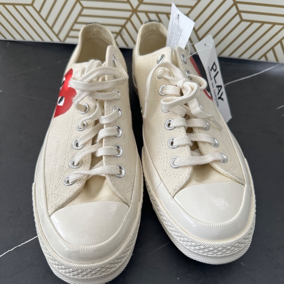 COMME DES GARCONS X CONVERSE PLAY SNEAKERS | NEW | SIZE 9 - Picture 9 of 9